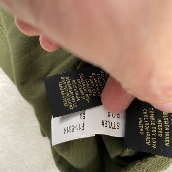 RedHead Mens Shirt M Green Henley Long Sleeve Cotton/Polyester Casual Everyday W - Picture 12 of 14